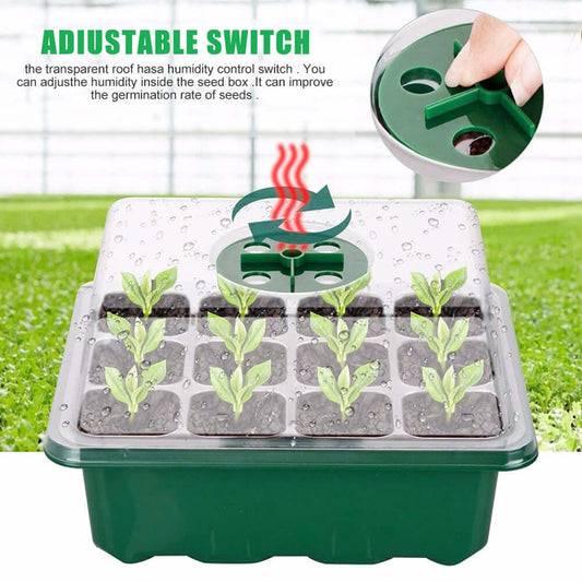 5pcs Seed Starter Trays with Grow Light Kit Adjustable temperature PiBi Electronics & Home Accessories