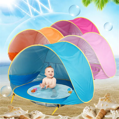 Baby beach tent for sun protection