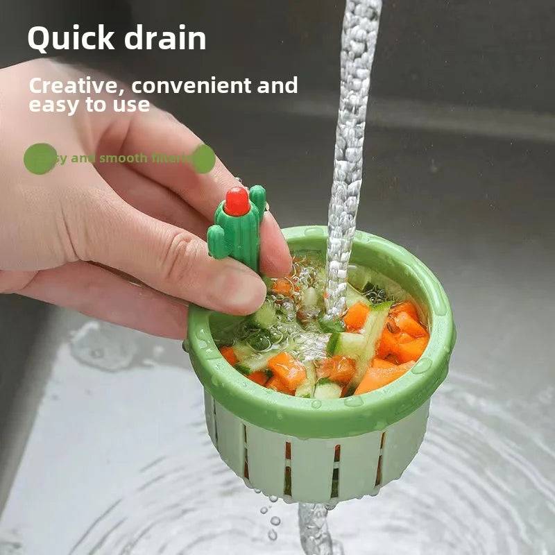 Block food in sink drain