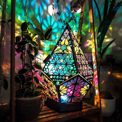 Bohemian Light Hollow LED Projection Night Lamp PiBi Electronics & Home Accessories