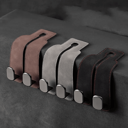 Car Seat Back Hooks - Suede