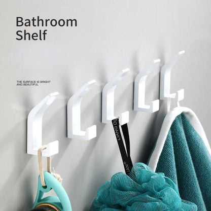 Contemporary bathroom towel hanger