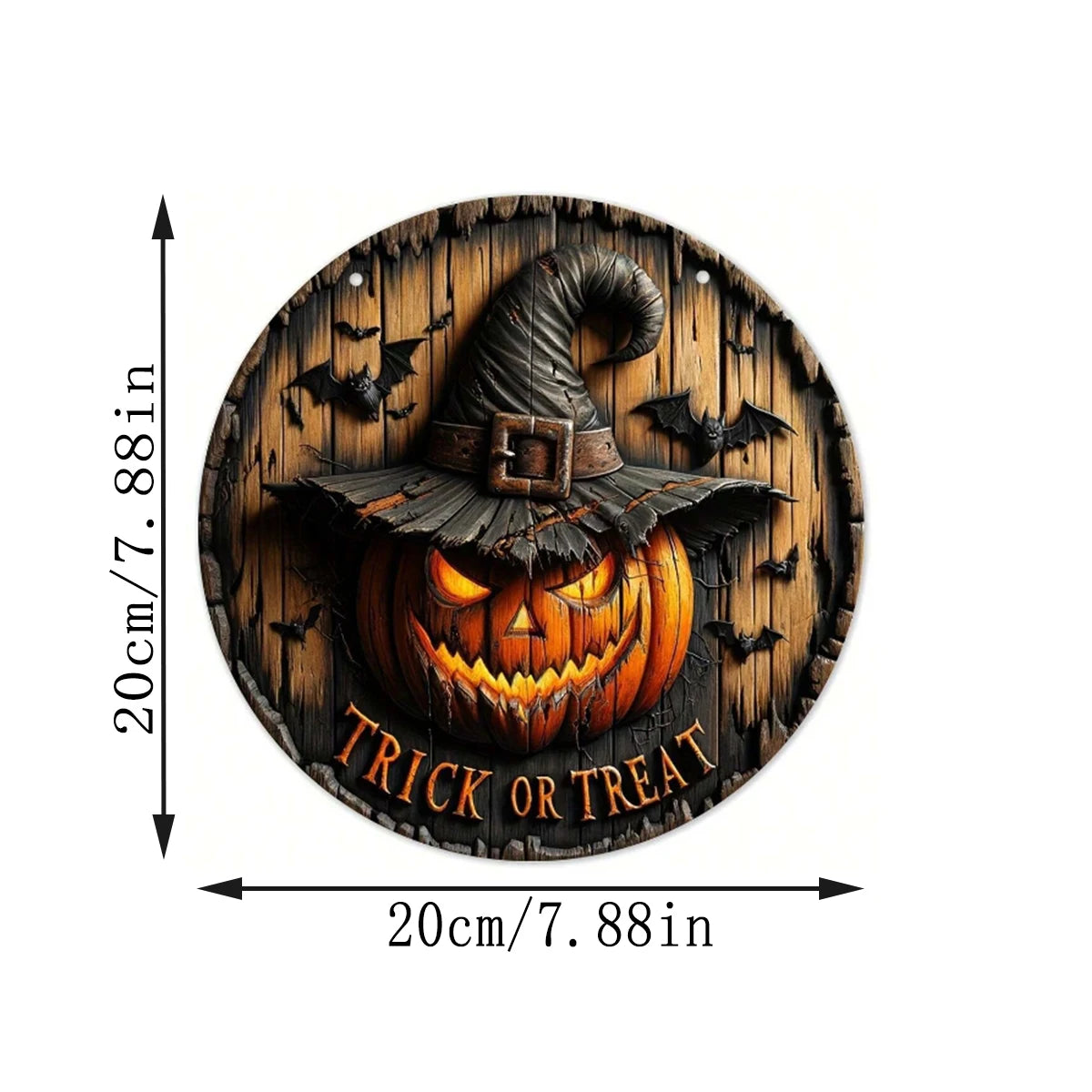 Halloween retro wall art wreath