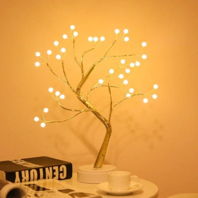 Illuminate with copper tree night light