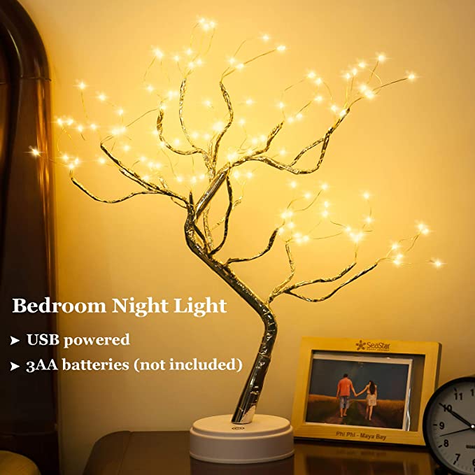  Elegant tree-shaped LED night lamp