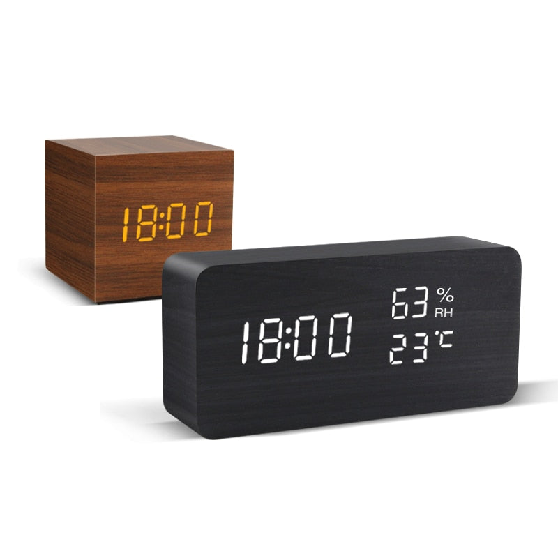 Pibi Electronics Digital Wood Clock