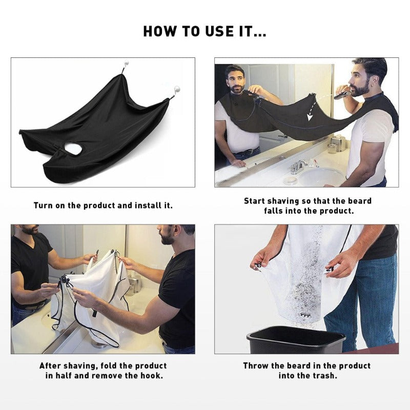 Easy Cleanup Shaving Apron