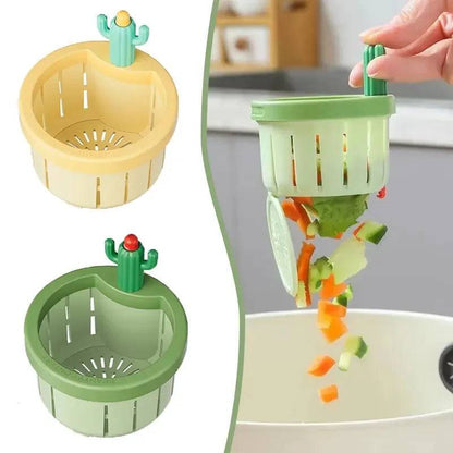 Playful cactus sink stopper