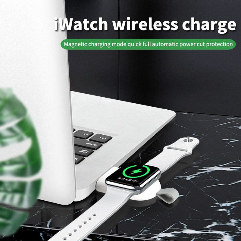 Portable Wireless Apple Watch Charger PiBi Electronics & Home Accessories