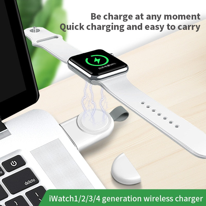 Portable Wireless Apple Watch Charger PiBi Electronics & Home Accessories