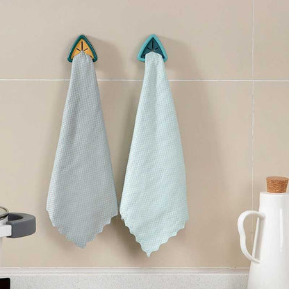 Punch Free Towel Plug Holder Bathroom Organizer Accessories PiBi Electronics & Home Accessories