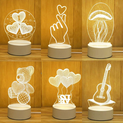 Romantic Love 3D Lamp