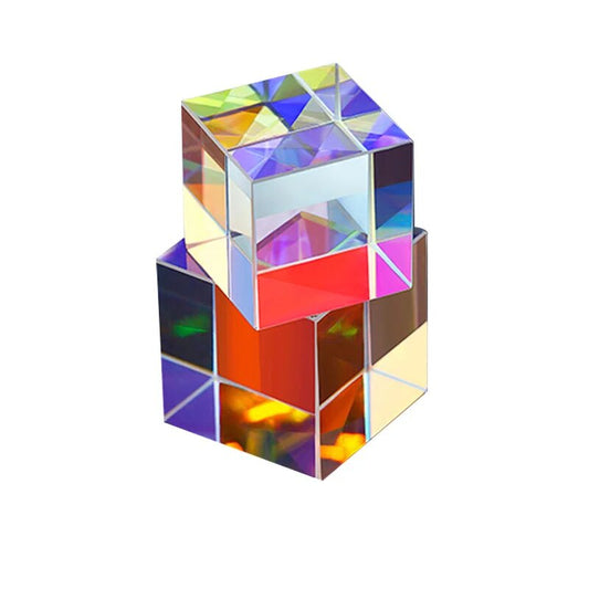 Colorful light patterns with Cube Prism Projector