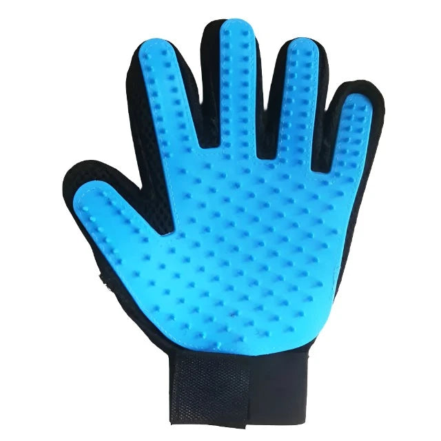 Pet deshedding gloves