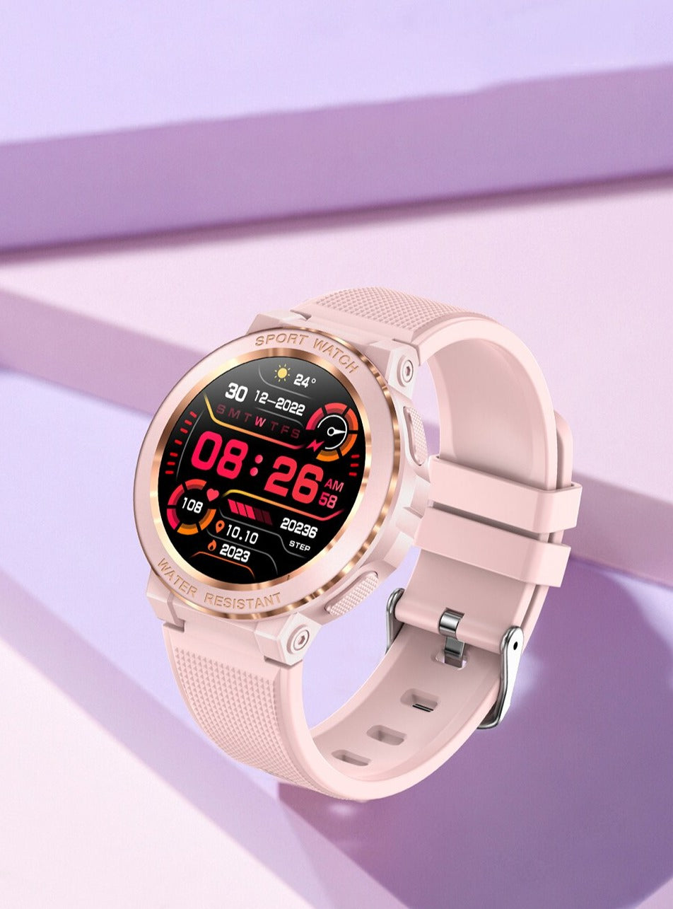 Women's smartwatch with customizable faces