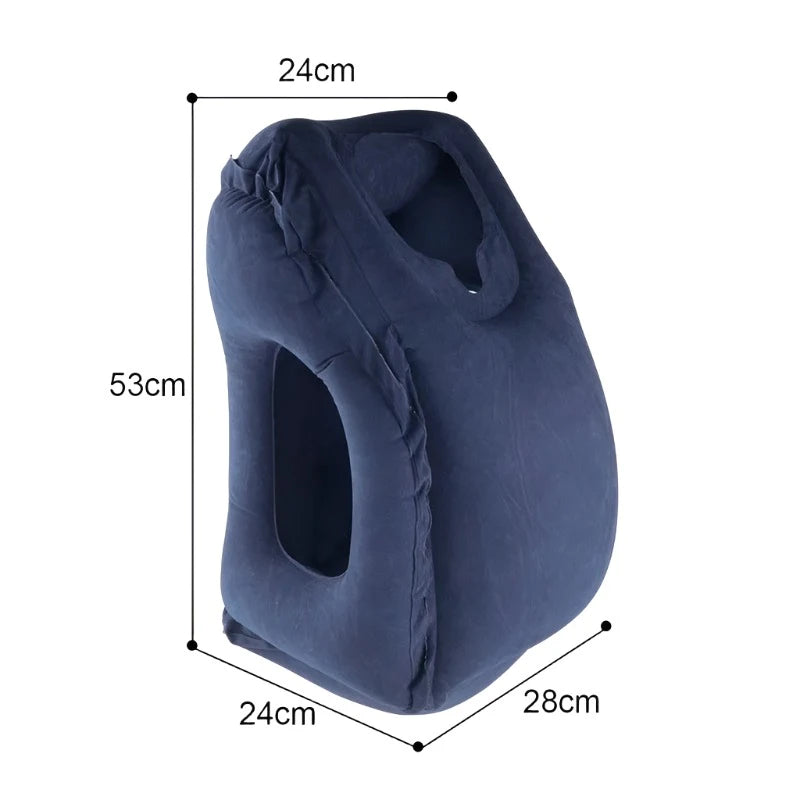 Inflatable nap pillow