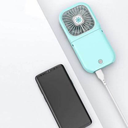 Rechargeable neck fan for outdoor use