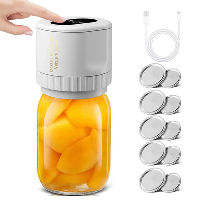 Jar vacuum sealer