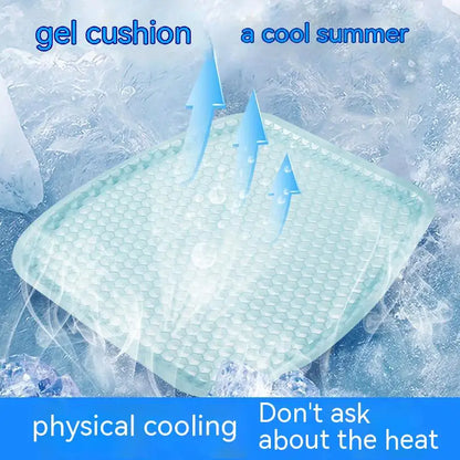 Gel cushion on outdoor chair