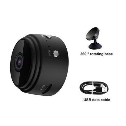 Compact Magnetic WiFi Camera Black