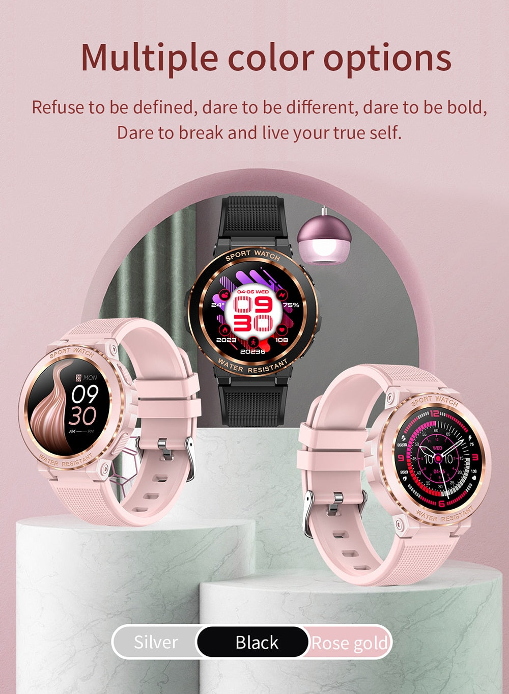 Experience the Power of Connectivity with the Pibi Electronics Women's Smart Watch