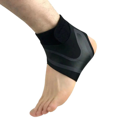 Ankle brace supporting Achilles tendonitis