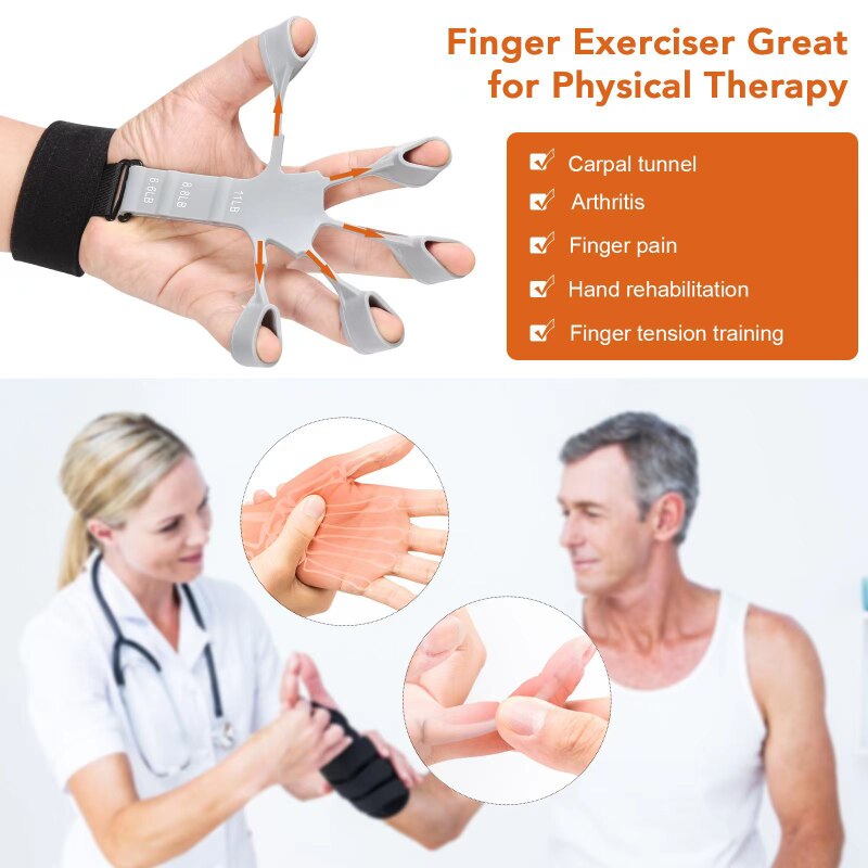 Finger Stretcher and Hand Grip Trainer