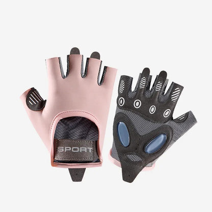 Non-slip exercise gloves Pink