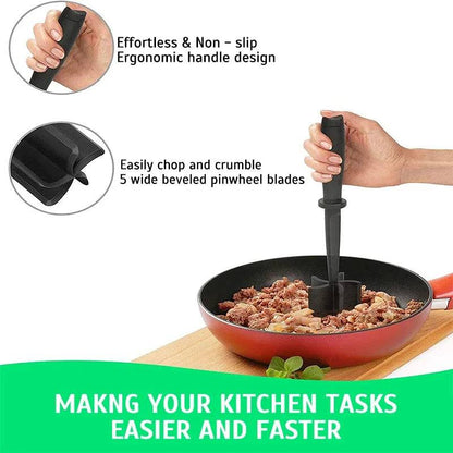 Non-Stick Meat Chopper & Masher in action