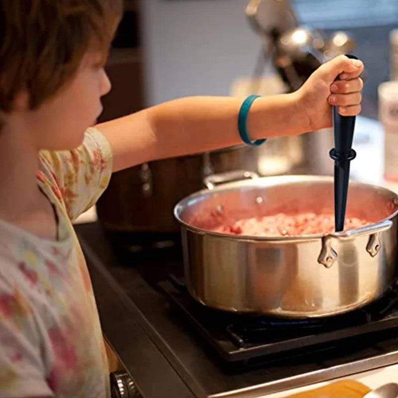 Making applesauce with Meat Chopper & Masher