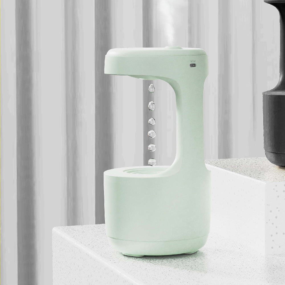 Modern Cool Mist Humidifier with Nighttime Glow Green