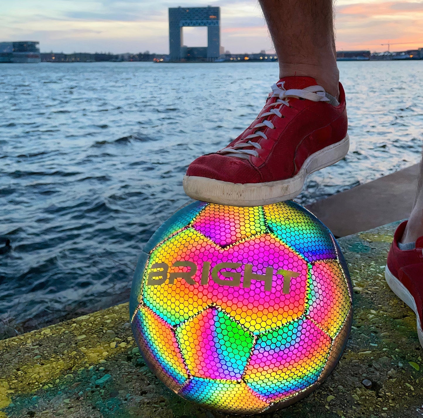 Durable Reflective Soccer Ball from Pibi Electronics™